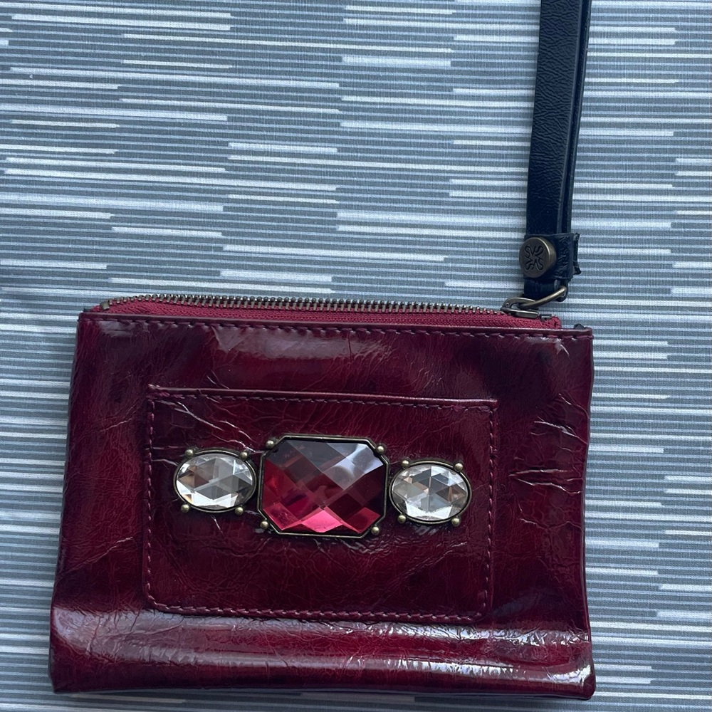 Vera Wang Red and Black Cassette Clutch